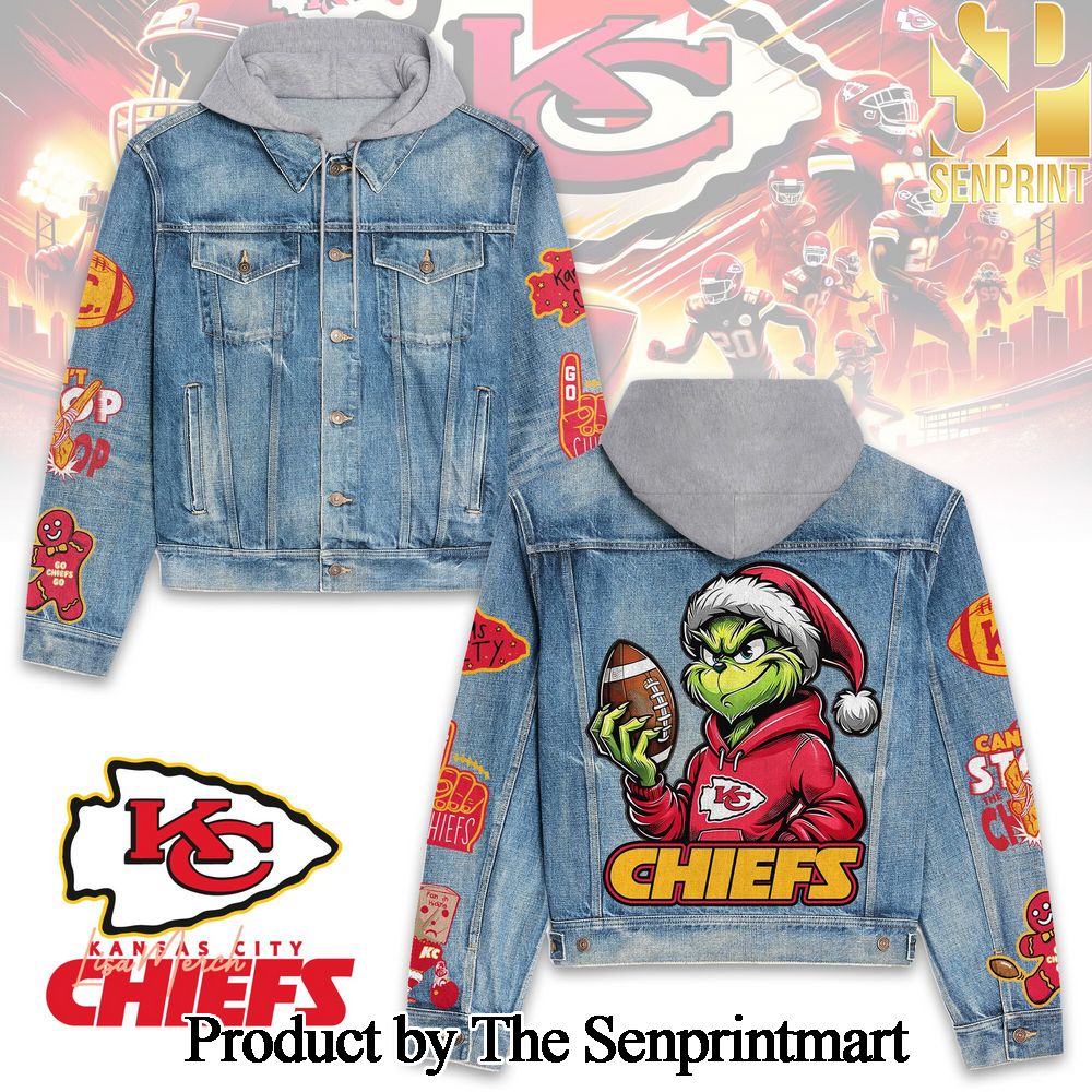 Kansas City Chiefs Hooded Denim Jacket SEN1425