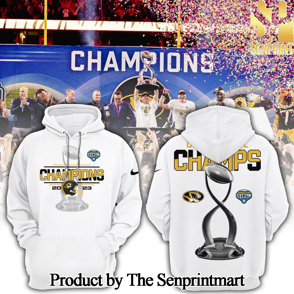 Missouri Tigers champions Missouri Tigers football Cotton Bowl Hoodie SEN1521