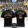 New York Yankees Black 2024 American League Division Series Champions Locker Room T Shirt SEN1566