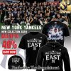 New York Yankees Navy 2024 American League Division Series Champions Locker Room Tshirt SEN1562