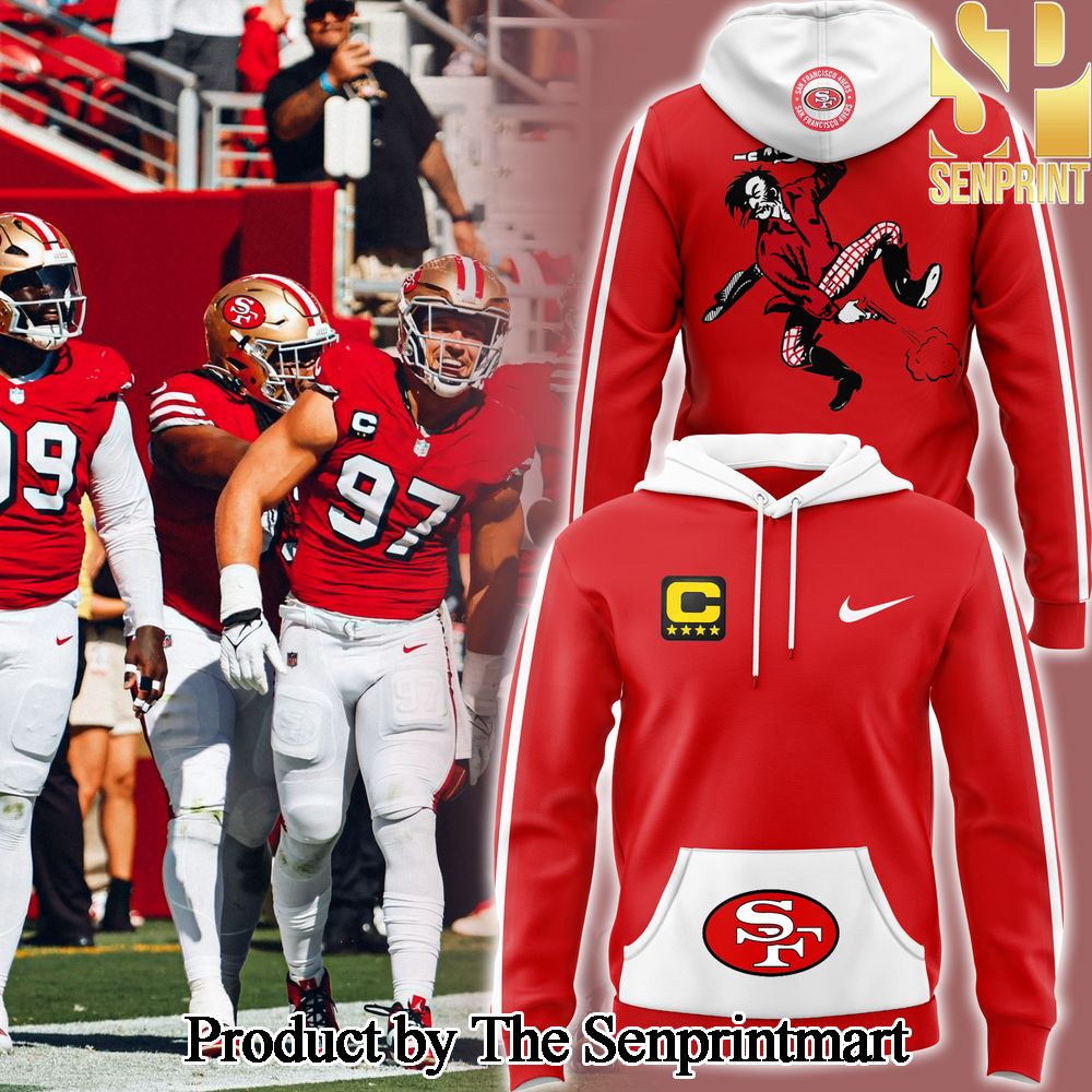 San Francisco 49ers For Sport Fans Full Printing Throwback Hoodie SEN1410