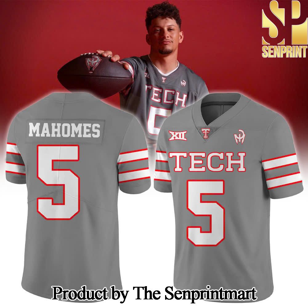 Texas Tech Football x Patrick Mahomes Galvanized Combo Jersey and Jogger and Cap SEN1631