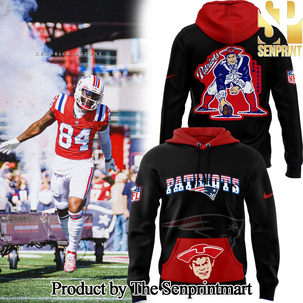 New England Patriots Royal Rewind Club Fleece Unique All Over Printed Shirt SEN1561