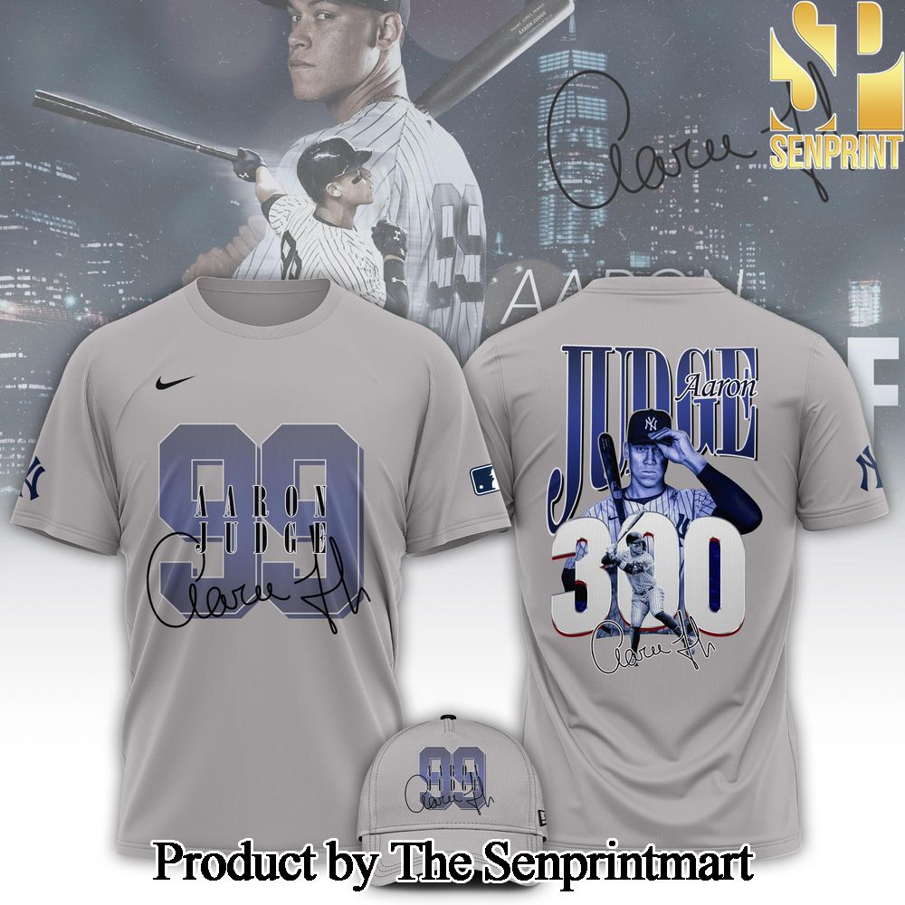 New York Yankees Aaron Judge Best Combo All Over Print Shirt No 300 for No 99 Gray SEN1579