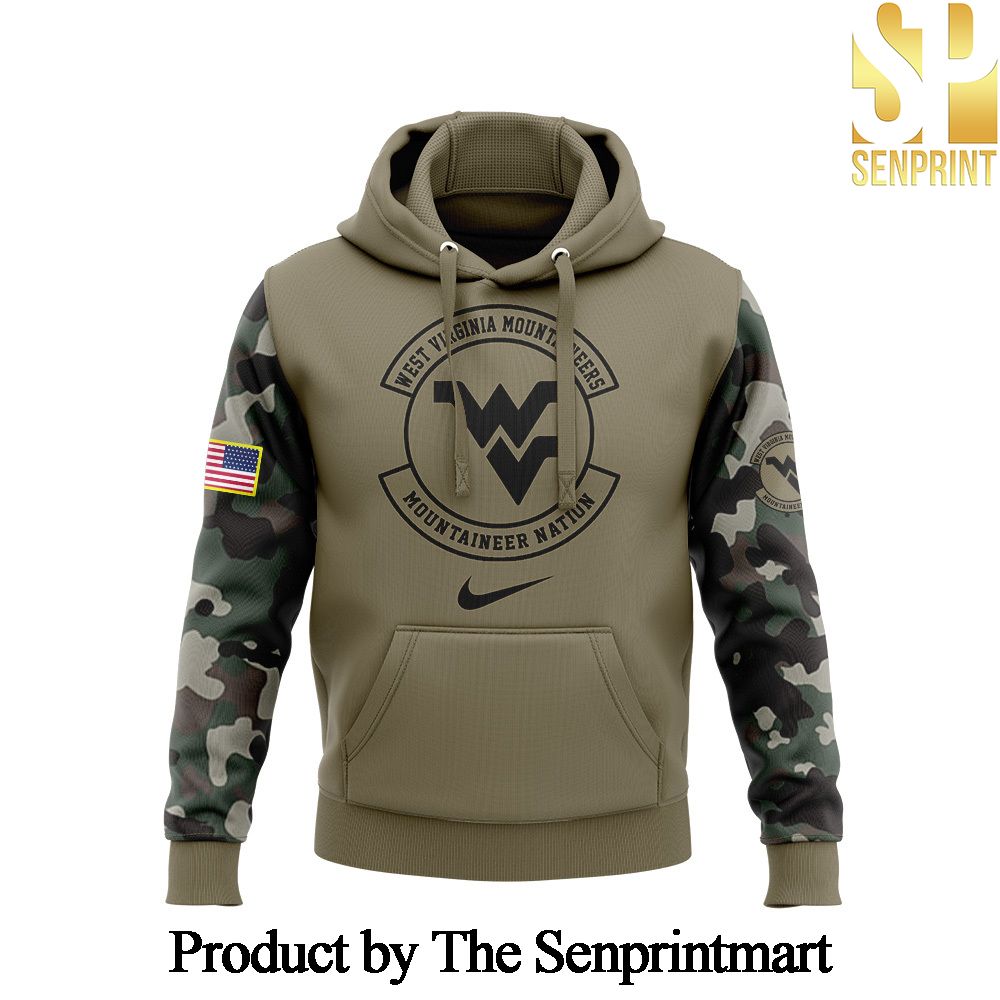 West Virginia Football Camo For Sport Fans Full Printing Hoodie Set SEN1649