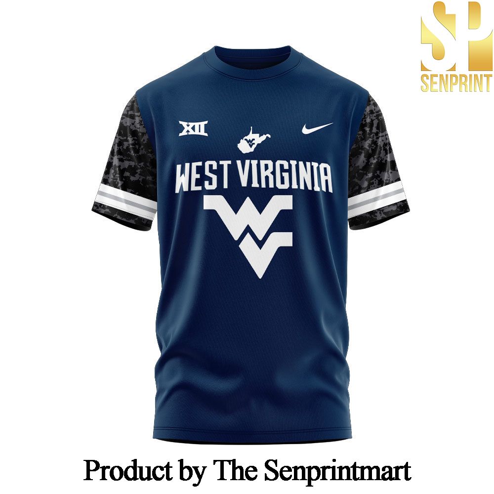 West Virginia Football New Version 2024 Gift Ideas All Over Printed Shirt Set SEN1645