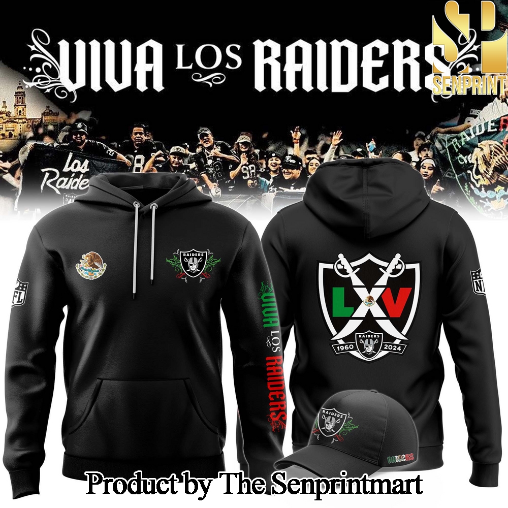 2024 Las Vegas Raiders Mexico’s Independence Day Hoodie SEN1944