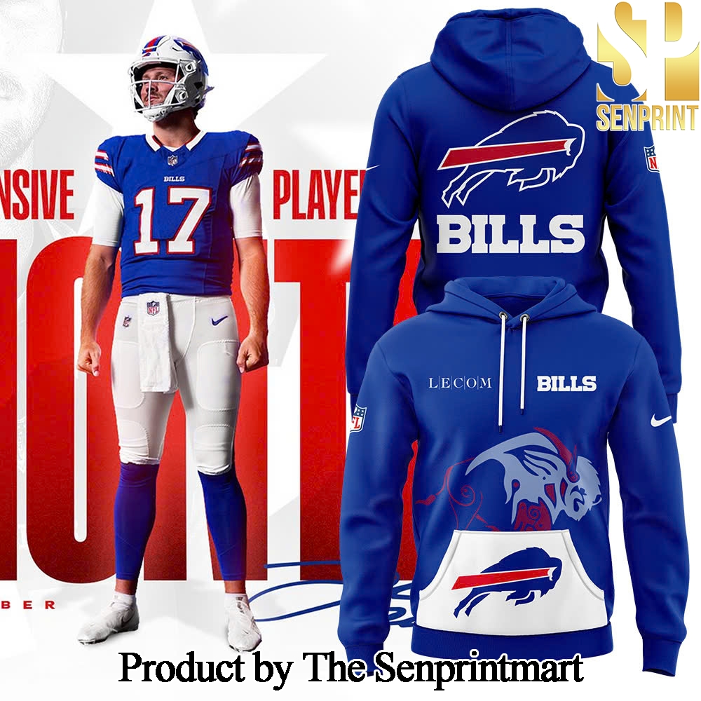 Buffalo Bills Blue Game Player Gift Ideas Full Print Hoodie SEN2019