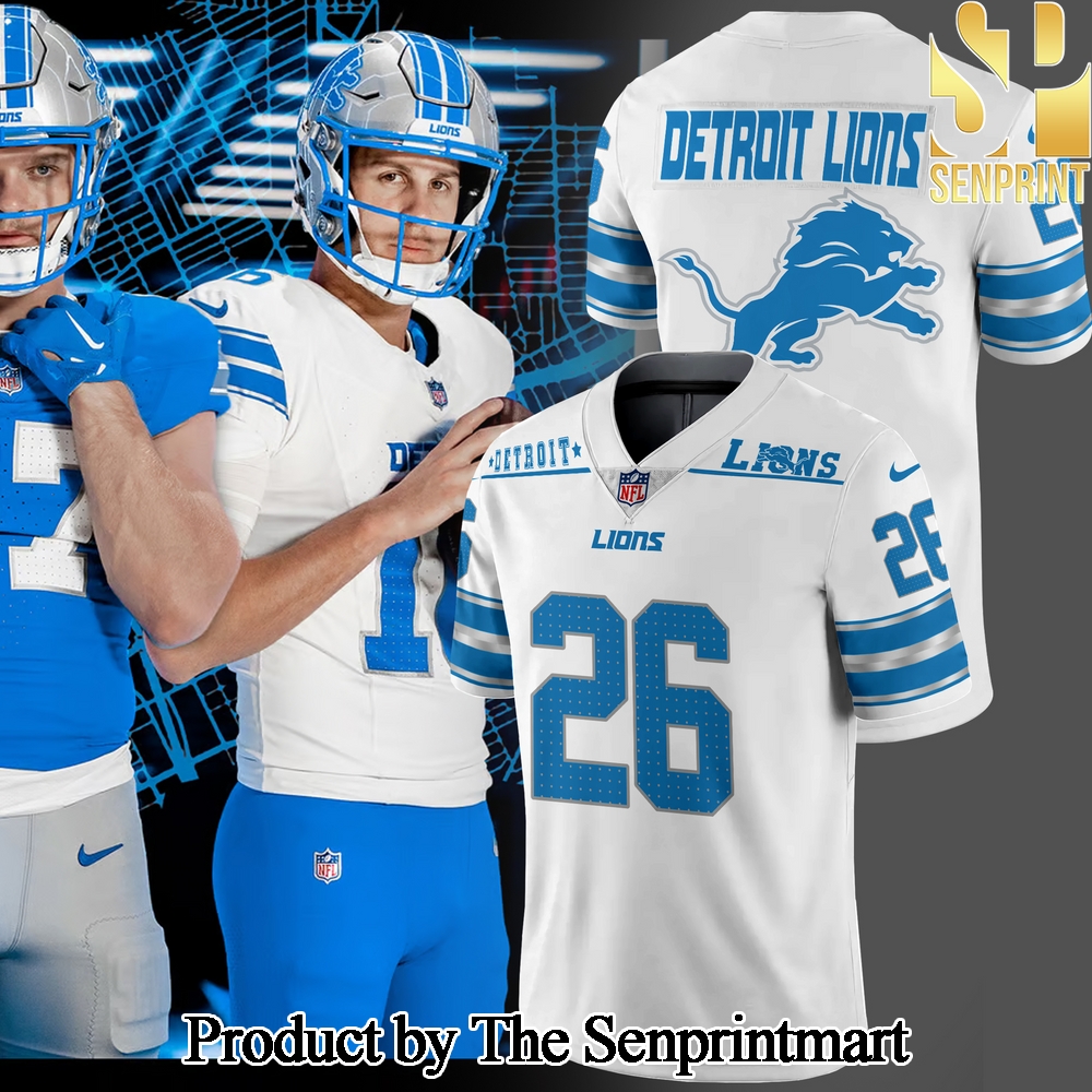 Detroit Lions For Sport Fans All Over Print Football Jersey 2024 SEN2071