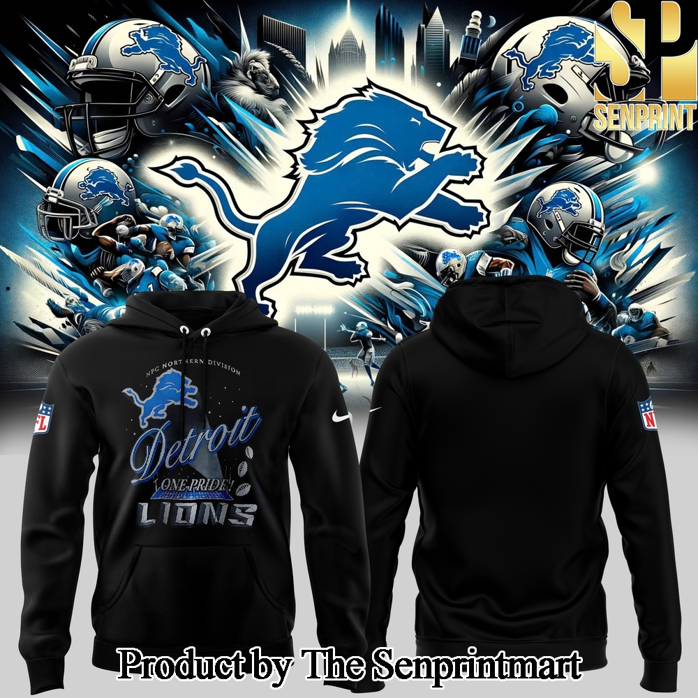 Detroit Lions Gift Ideas 3D Black Hoodie SEN2051