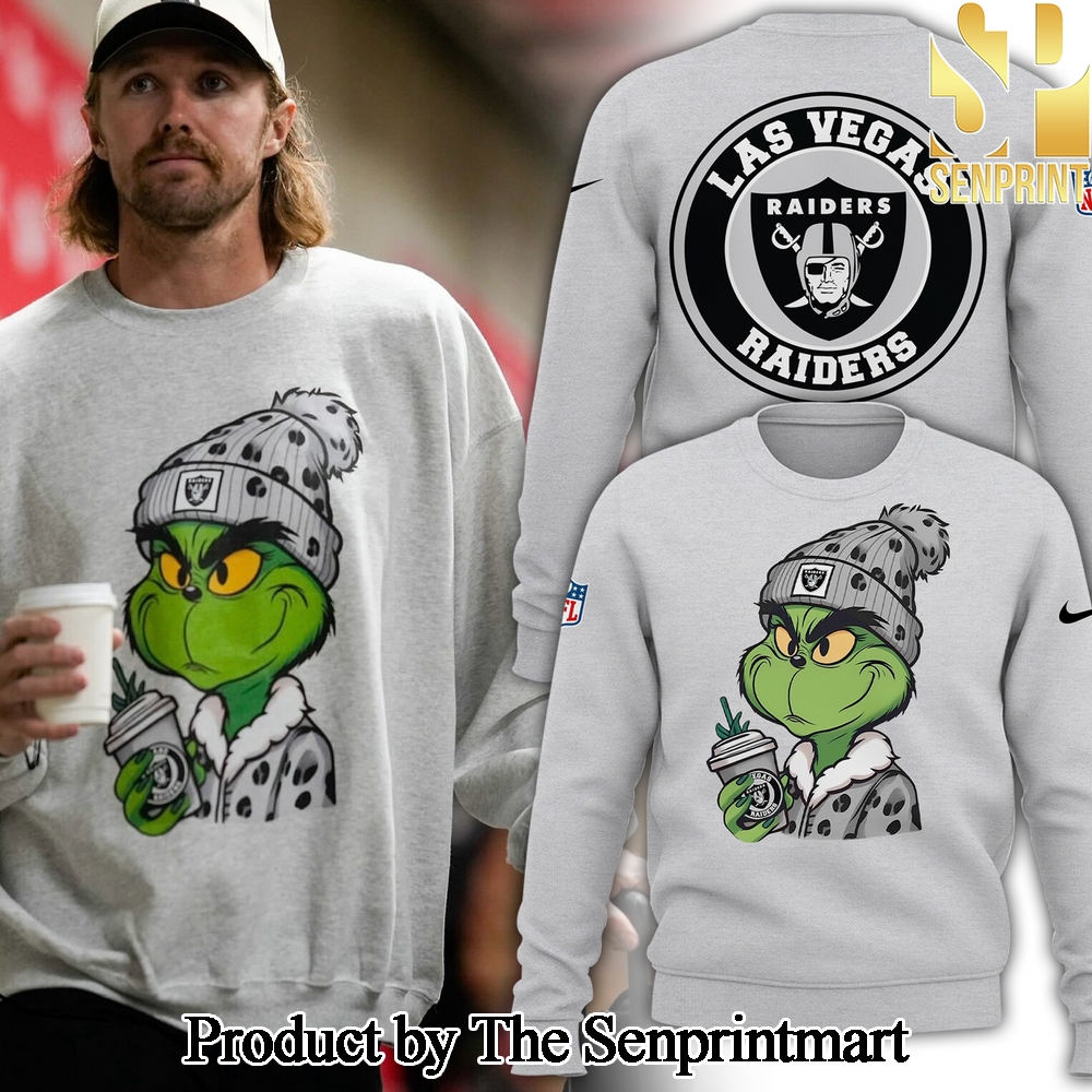 Festive Fits Las Vegas Raiders Gift Ideas All Over Printed Sweatshirt SEN1981