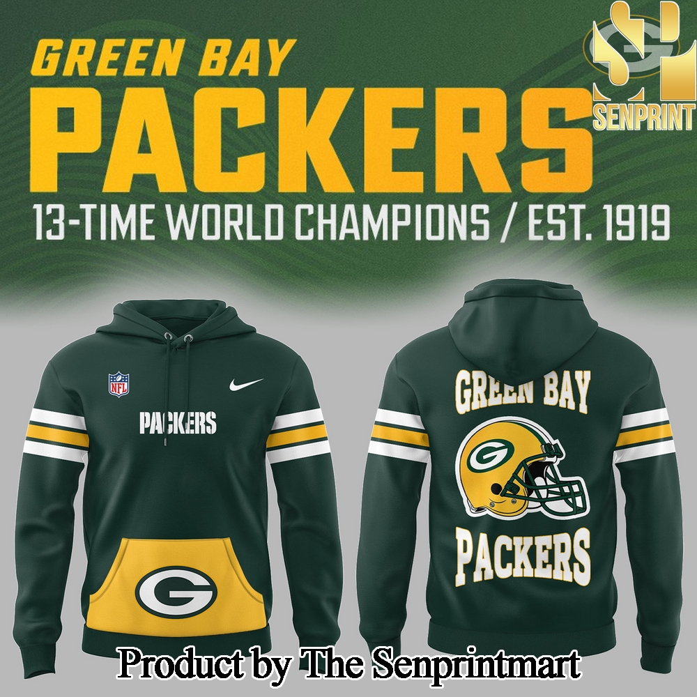 Green Bay Packers NFL 2024 For Sport Fans All Over Printed Green Hoodie SEN2073