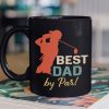 Best Truckin’ Dad Ever Mug, Funny Meaningful Father’s Day Gift For Trucker Trucking Dad Father From Son Daughter Wife, Personalized Cup