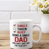 Best Truckin’ Dad Ever Mug, Funny Meaningful Father’s Day Gift For Trucker Trucking Dad Father From Son Daughter Wife, Personalized Cup