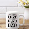 Kinda Busy Being A Hiking Dad Mug, Funny Father’s Day Gift For Camping Nature Outdoor Father From Son Daughter Wife, Personalized Coffee Cup