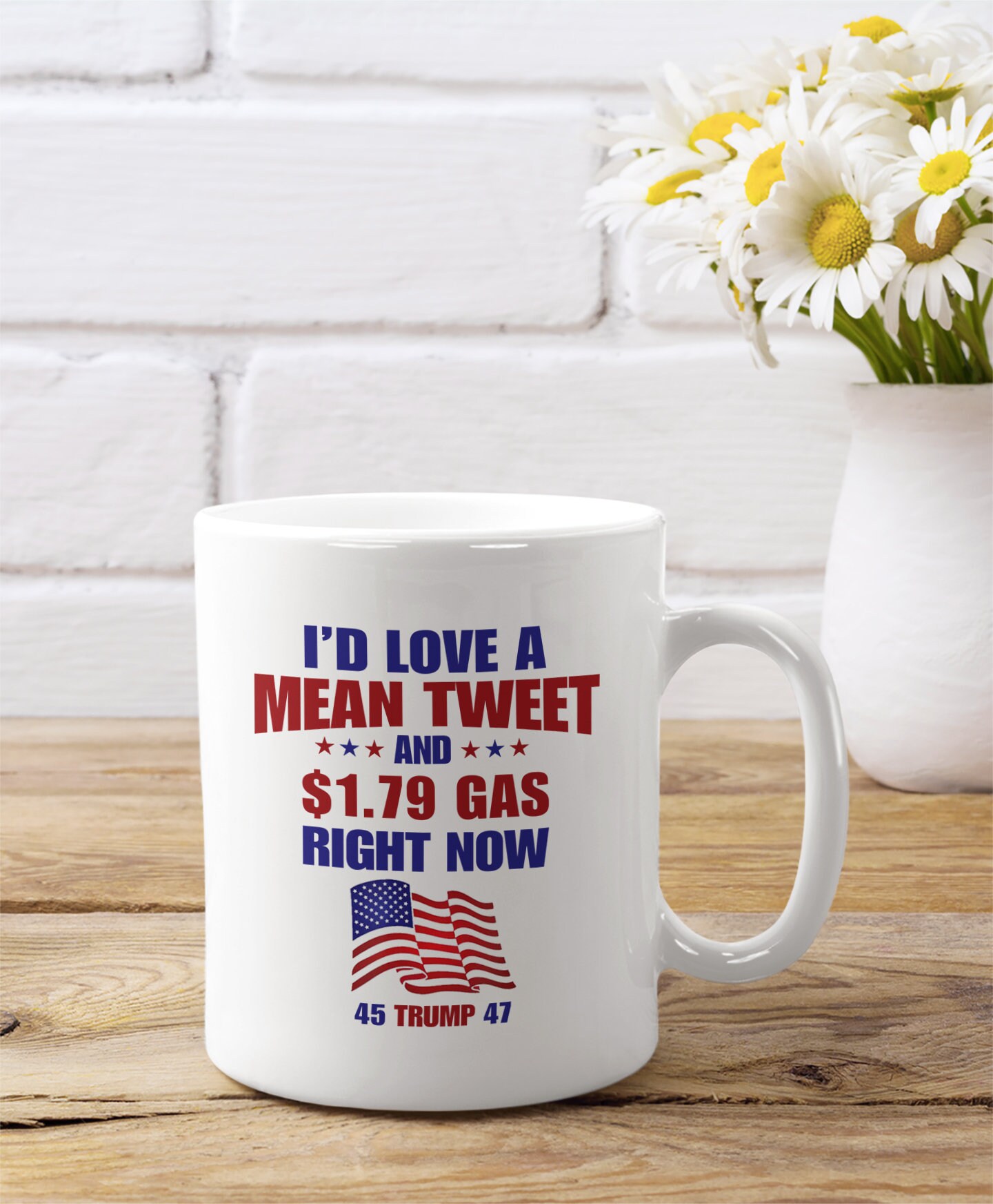 Trump 2024 USA American President Election Mug, Funny Pro-Trump US Patriotic Gift For Republicans Who Hate Stupid Democrats Liberals Cup