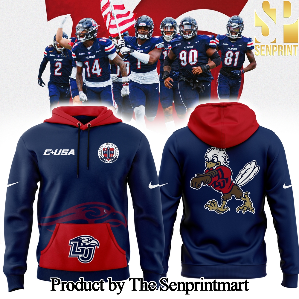 Navy Liberty Football For Fans All Over Printed Pullover Hoodie 2024 SEN2125