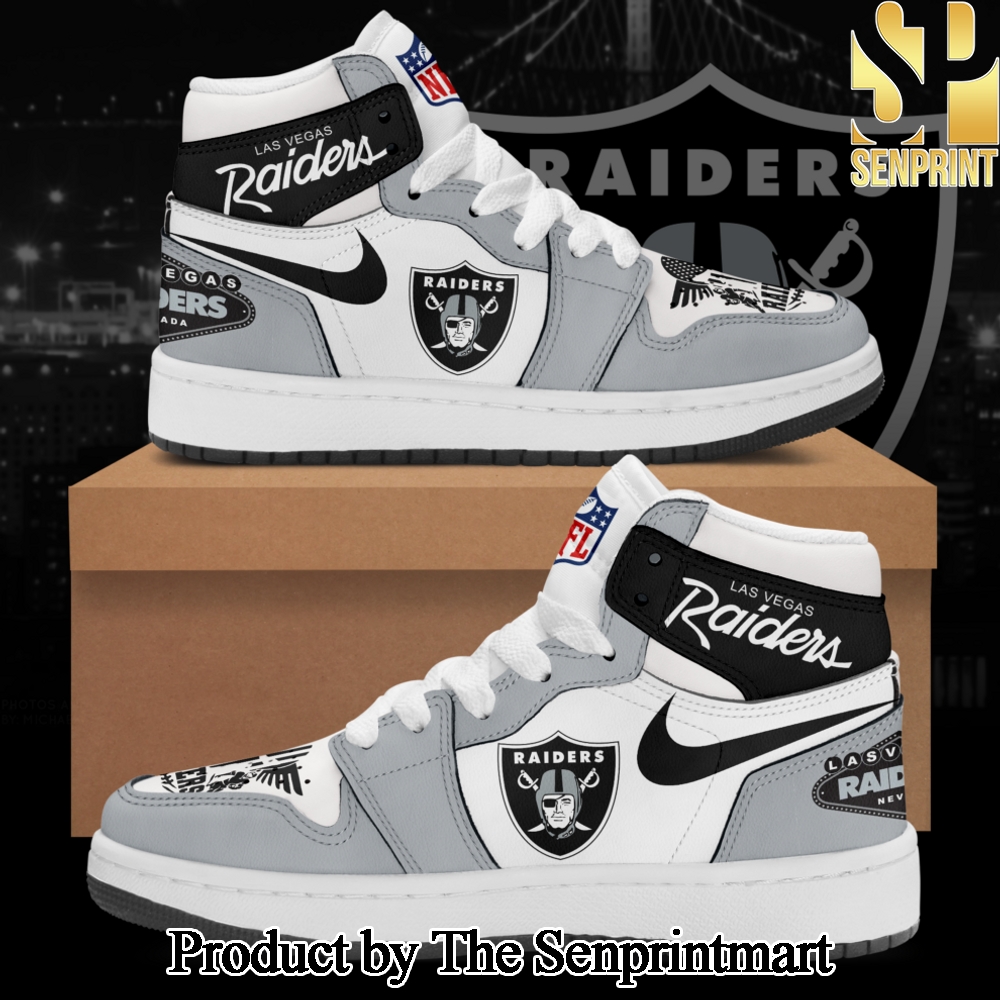 Las Vegas Raiders Gift Ideas All Over Printed Air Jordan SEN1999