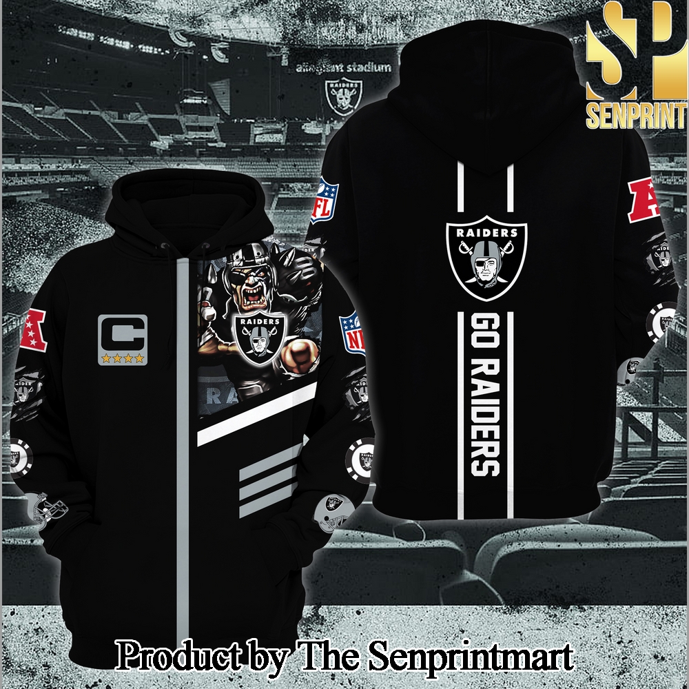 Las Vegas Raiders Gift Ideas All Over Printed Black Hoodie SEN1991