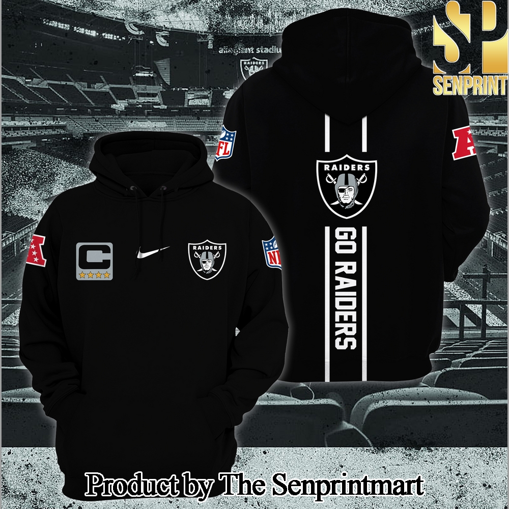 Las Vegas Raiders Gift Ideas All Over Printed Black Hoodie SEN1997