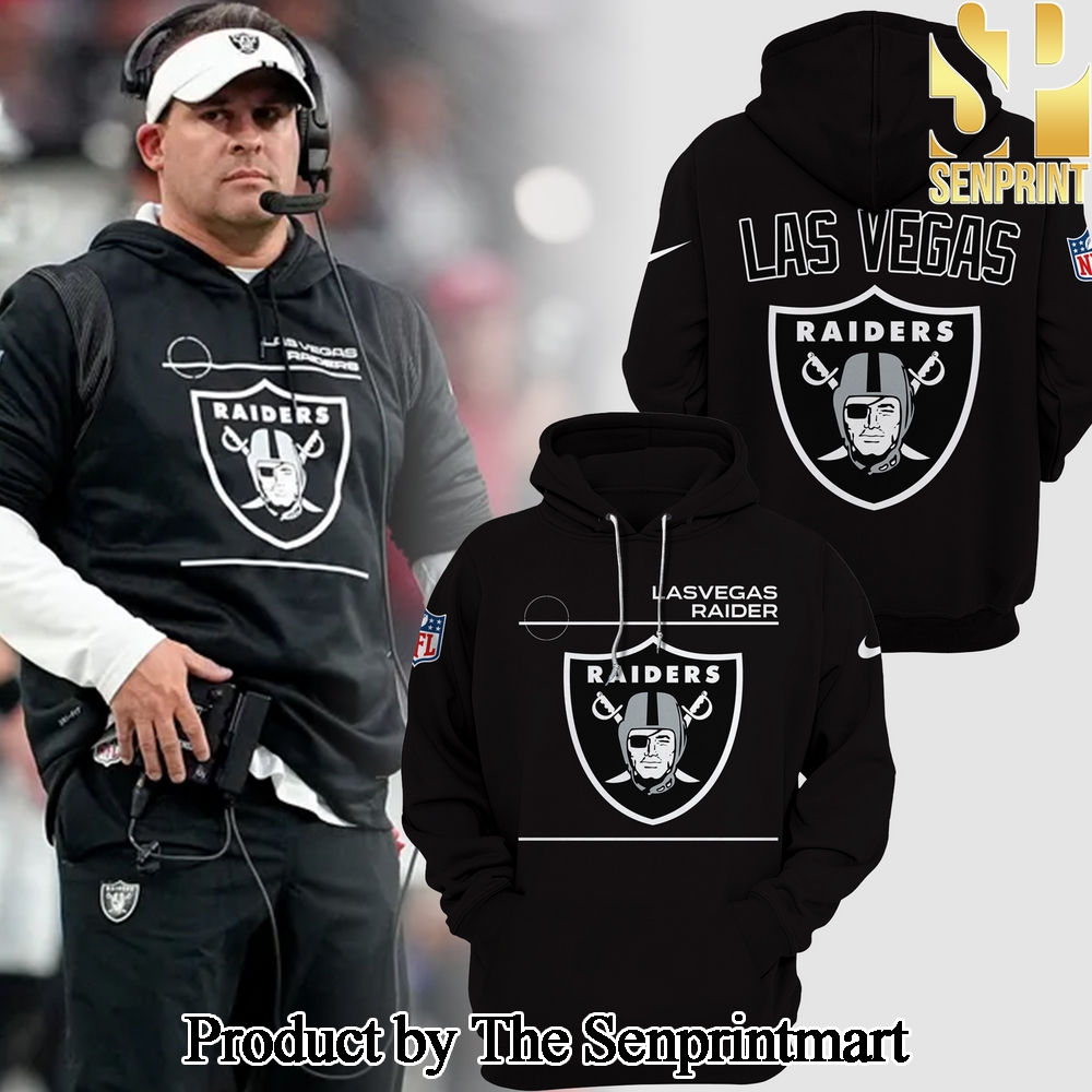 Las Vegas Raiders Gift Ideas All Over Printed Black Hoodie SEN2000