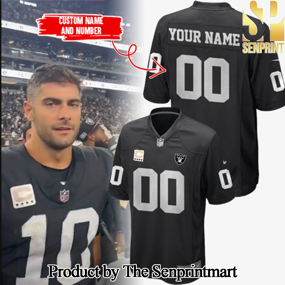 Las Vegas Raiders Replica Gift Ideas All Over Printed Football Jersey SEN1996