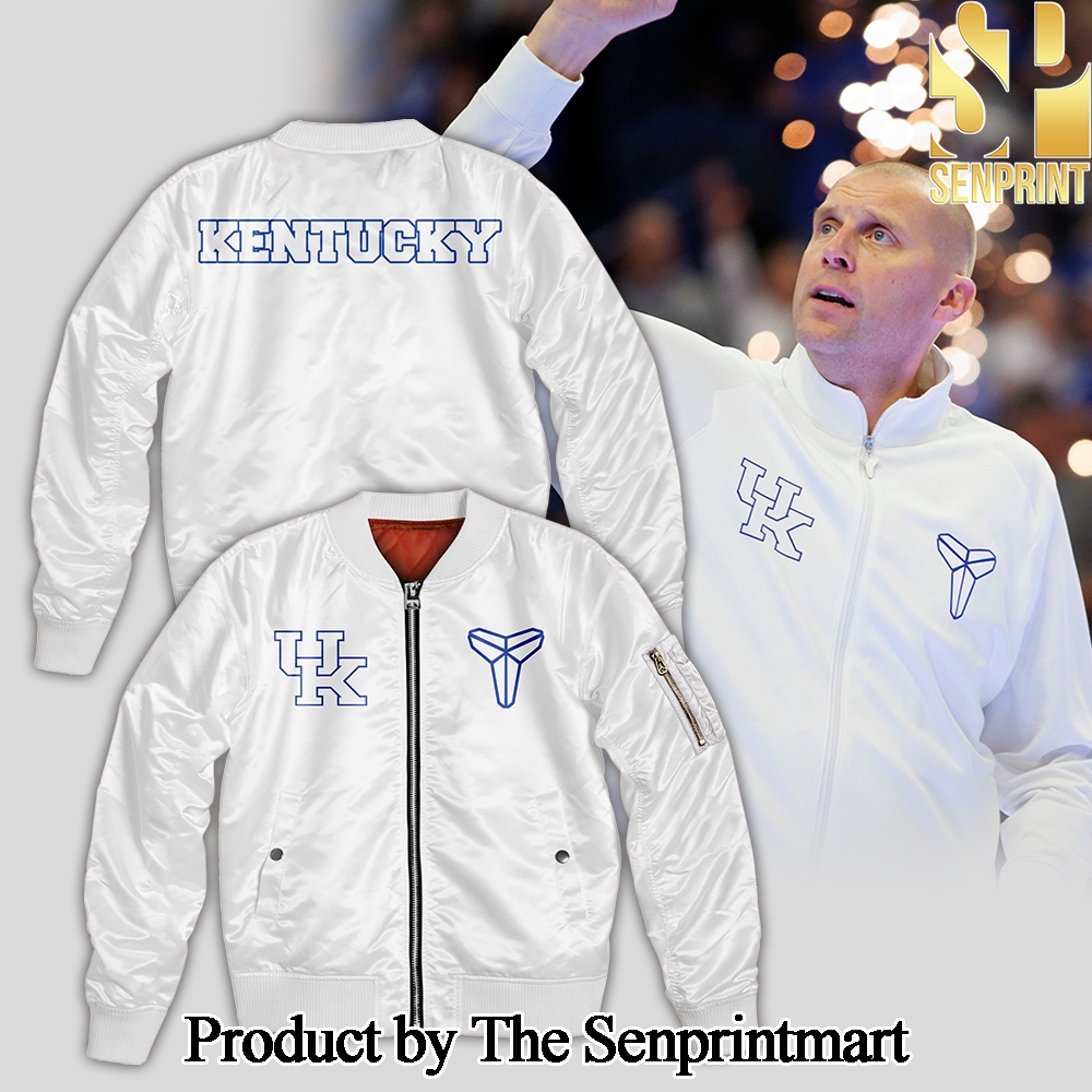 Mark Pope Kentucky For Fans Full Printed Zip bomber Jacket SEN2169