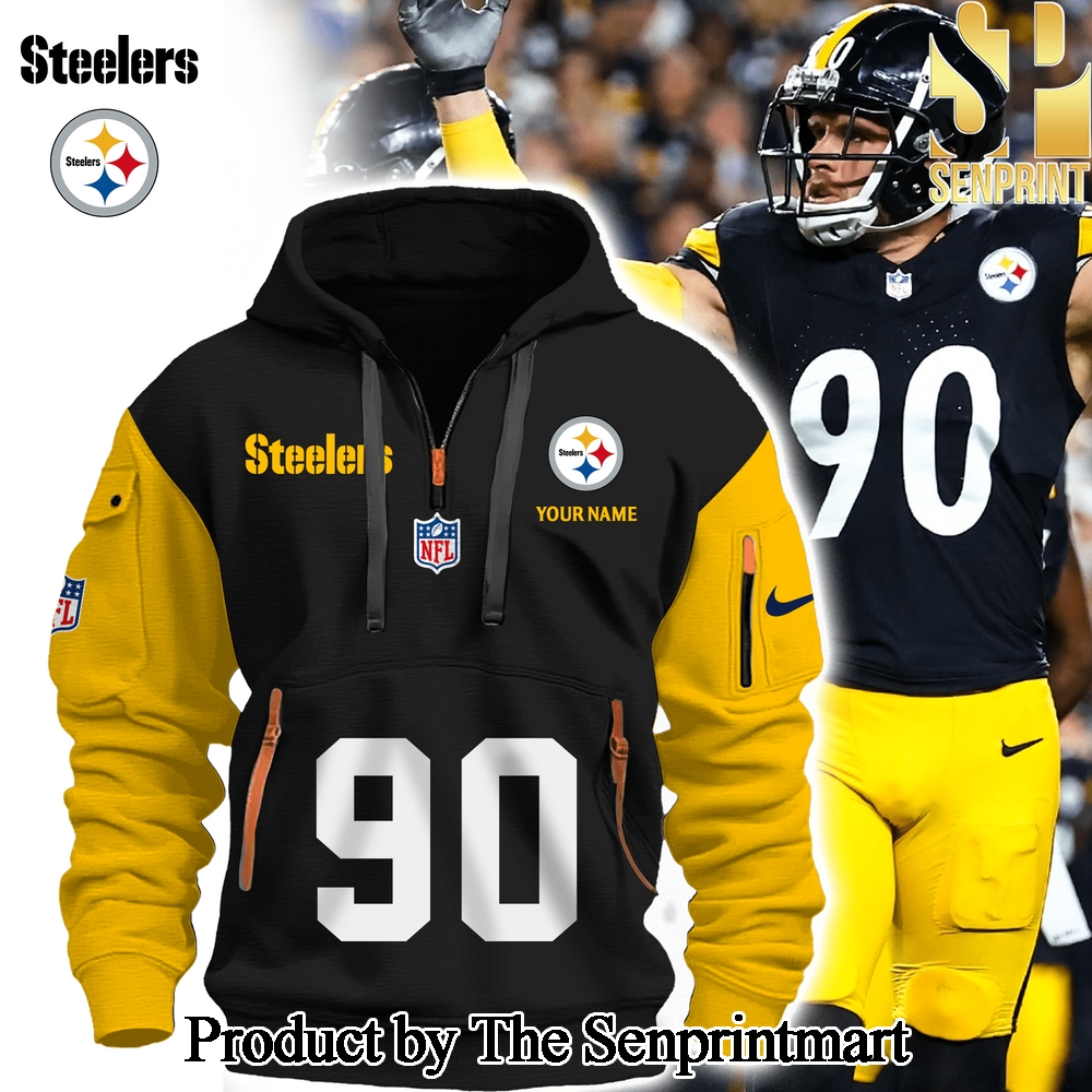 Pittsburgh Steelers Gift Ideas Half Zip Hoodies SEN2200