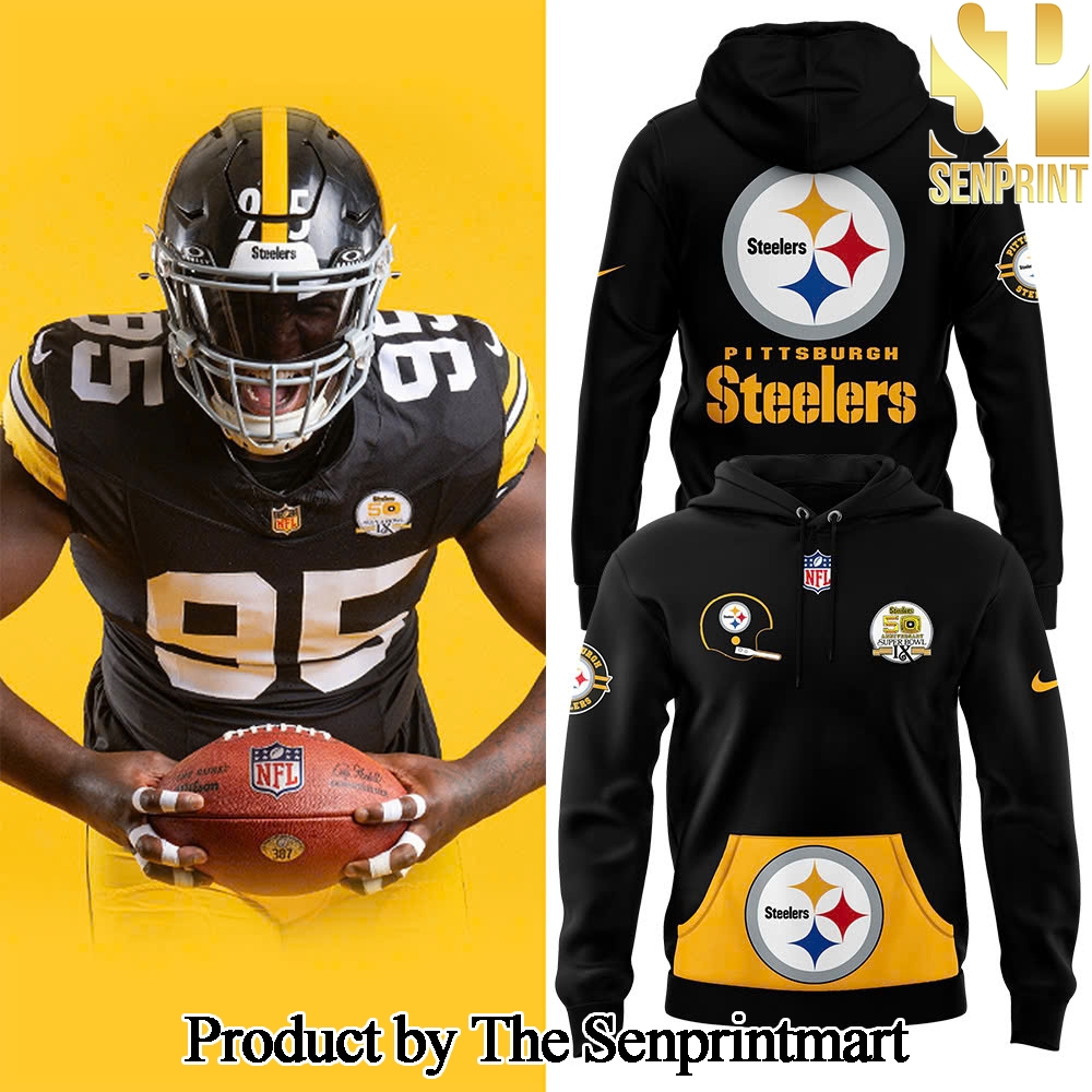 Pittsburgh Steelers Throwback 50th Anniversary Super Bowl Hoodie SEN2031