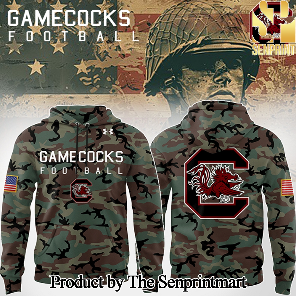 South Carolina Gamecocks 2024 Camo Pattern Hoodie SEN1859