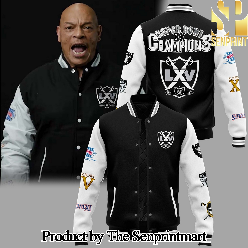 Super Bowl 3X Champions Gift Ideas Full Print Bomber Jacket SEN2016