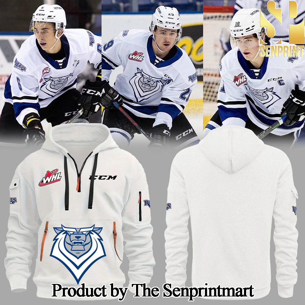 Victoria Royals 2024 For Sport Fans Half Zip Hoodies SEN1902