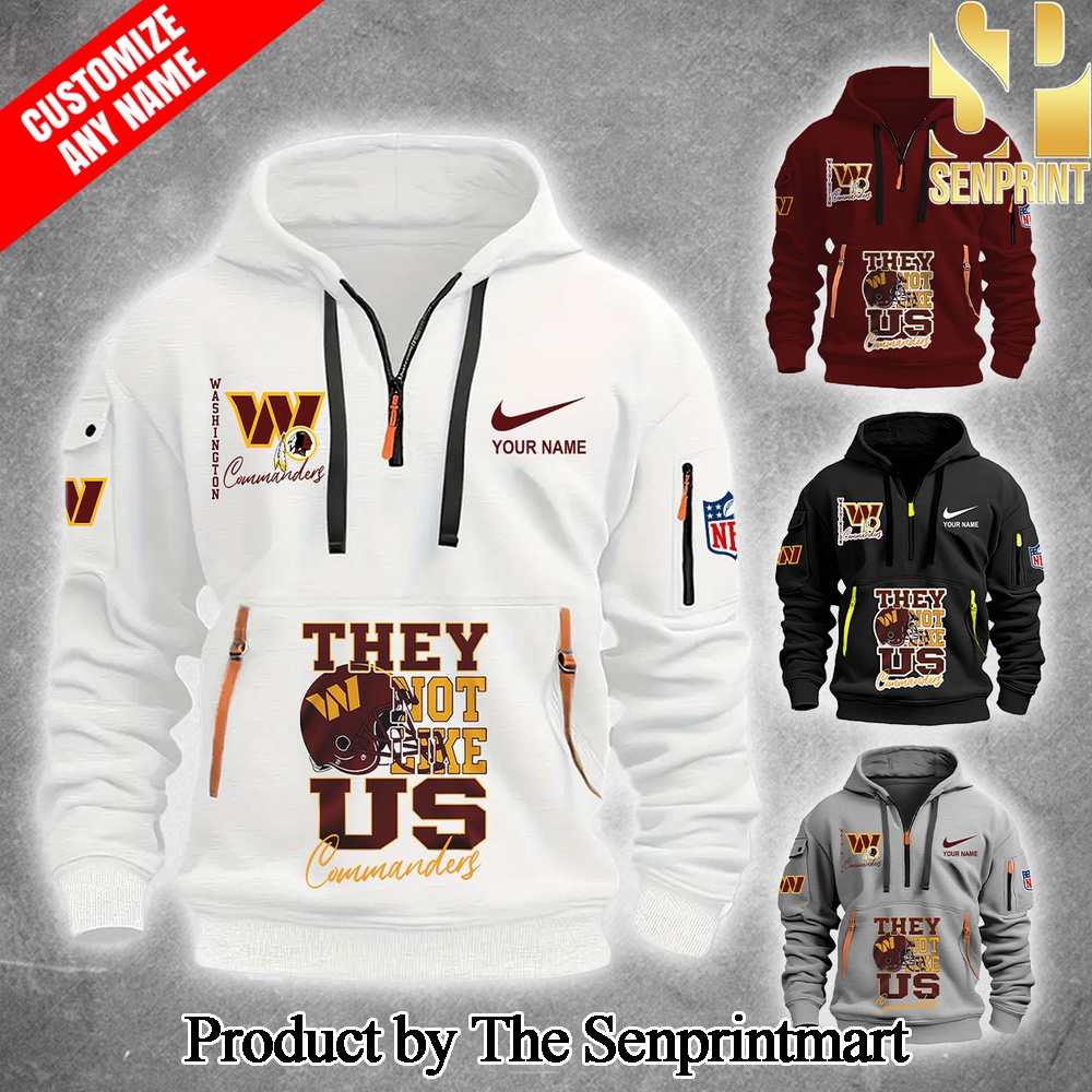 Washington Commanders Gift Ideas Half Zip Hoodies SEN2196