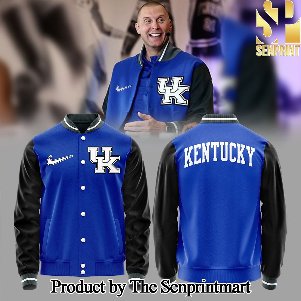 Kentucky Men’s Basketball For Fans Full Printed Bomber Jacket SEN2153