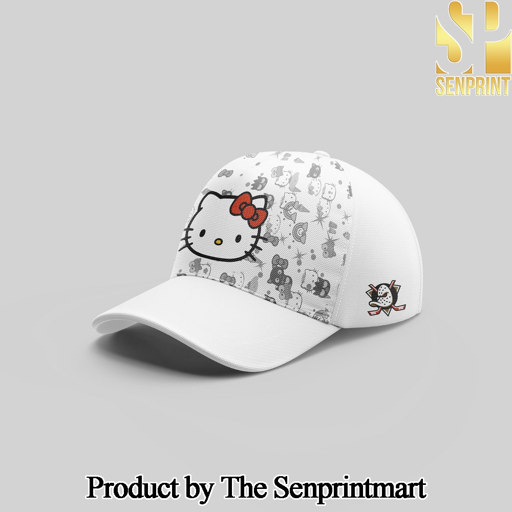 Anaheim Ducks x Hello Kitty 50th Anniversary For Sport Fans All Over Printed Cap SEN2817