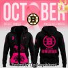 Boston Bruins 2024 NHL Breast Cancer Awareness Month Sweatshirt SEN2900