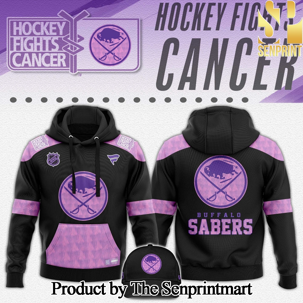 Buffalo Sabres Hockey Fights Cancer For Sport Fans All Over Printed Hoodie SEN2825