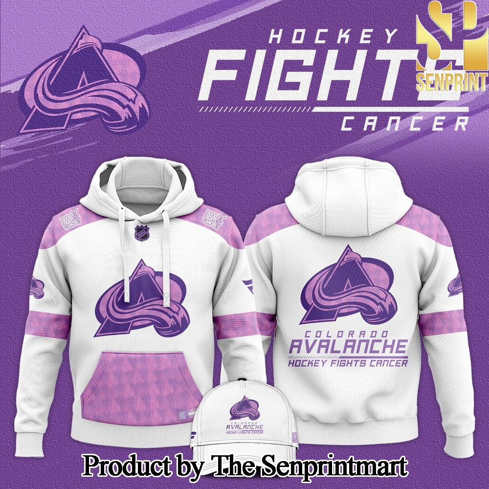 Colorado Avalanche Hockey Fights Cancer For Sport Fans All Over Printed Hoodie SEN2831