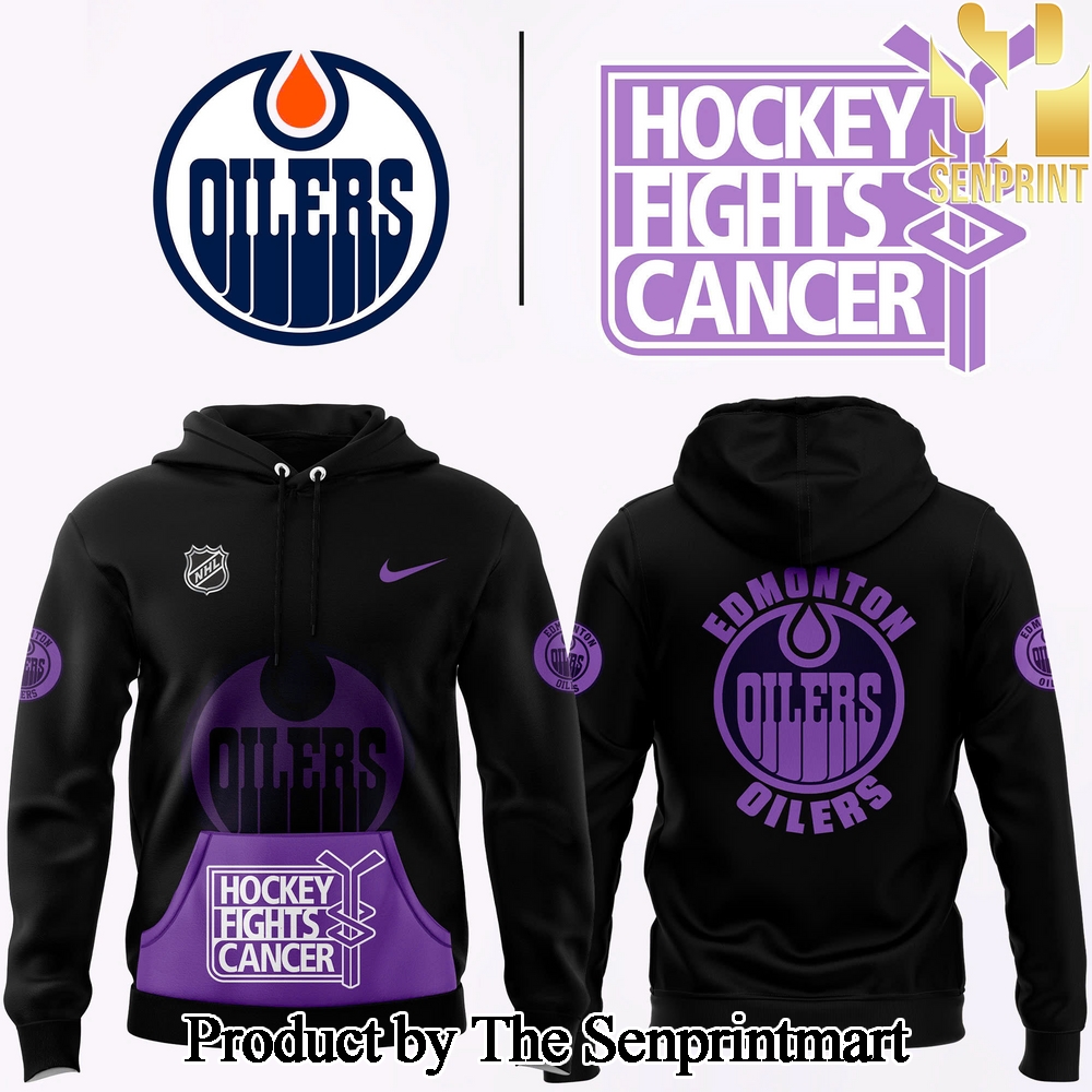 Edmonton Oilers 2024 Hockey Fights Cancer Unisex Full Printing Hoodie SEN2970