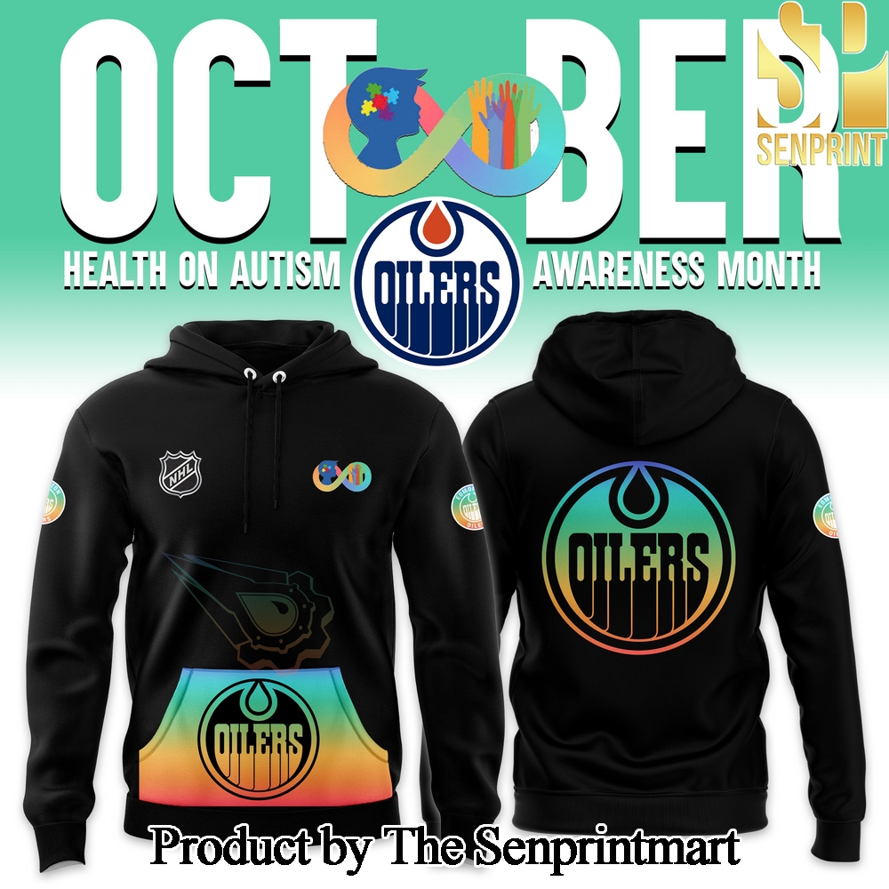 Edmonton Oilers 2024 NHL Health on Autism Awareness Month Hoodie SEN2972