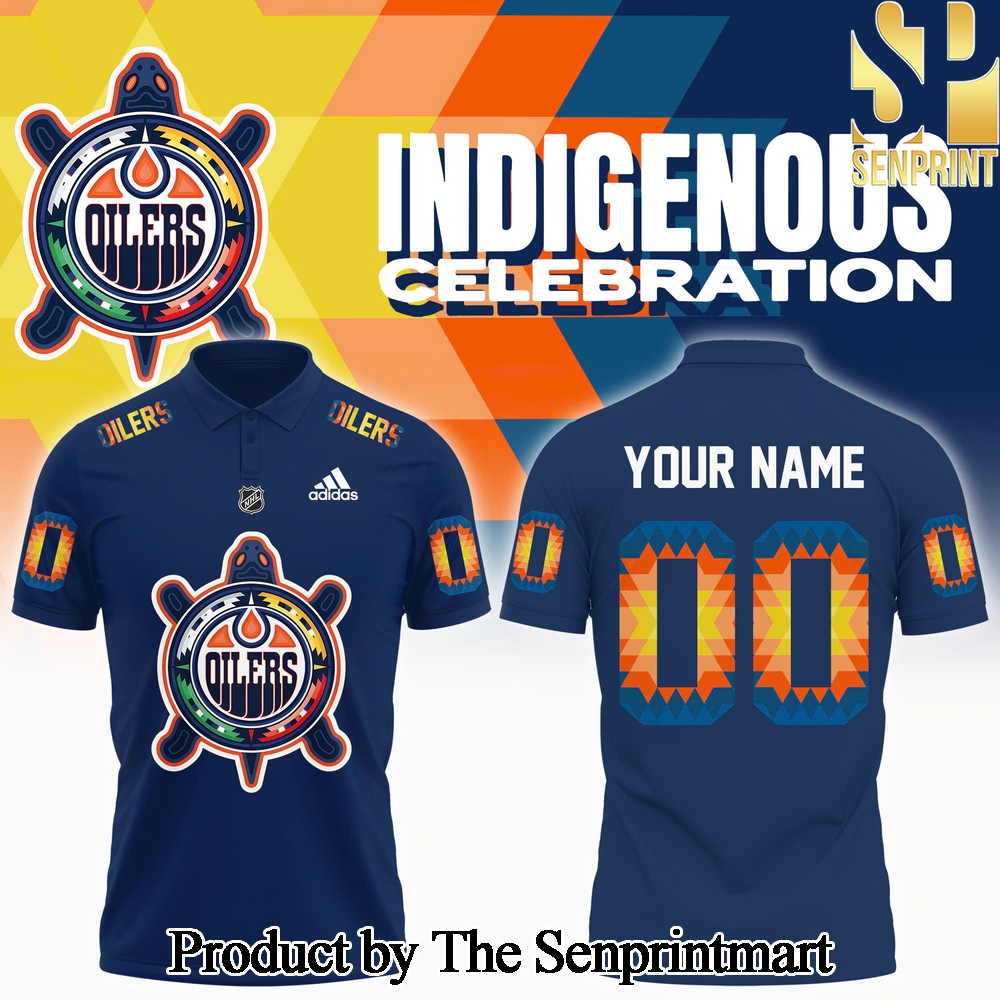 Edmonton Oilers Indigenous Celebration 2024 Polo SEN2955