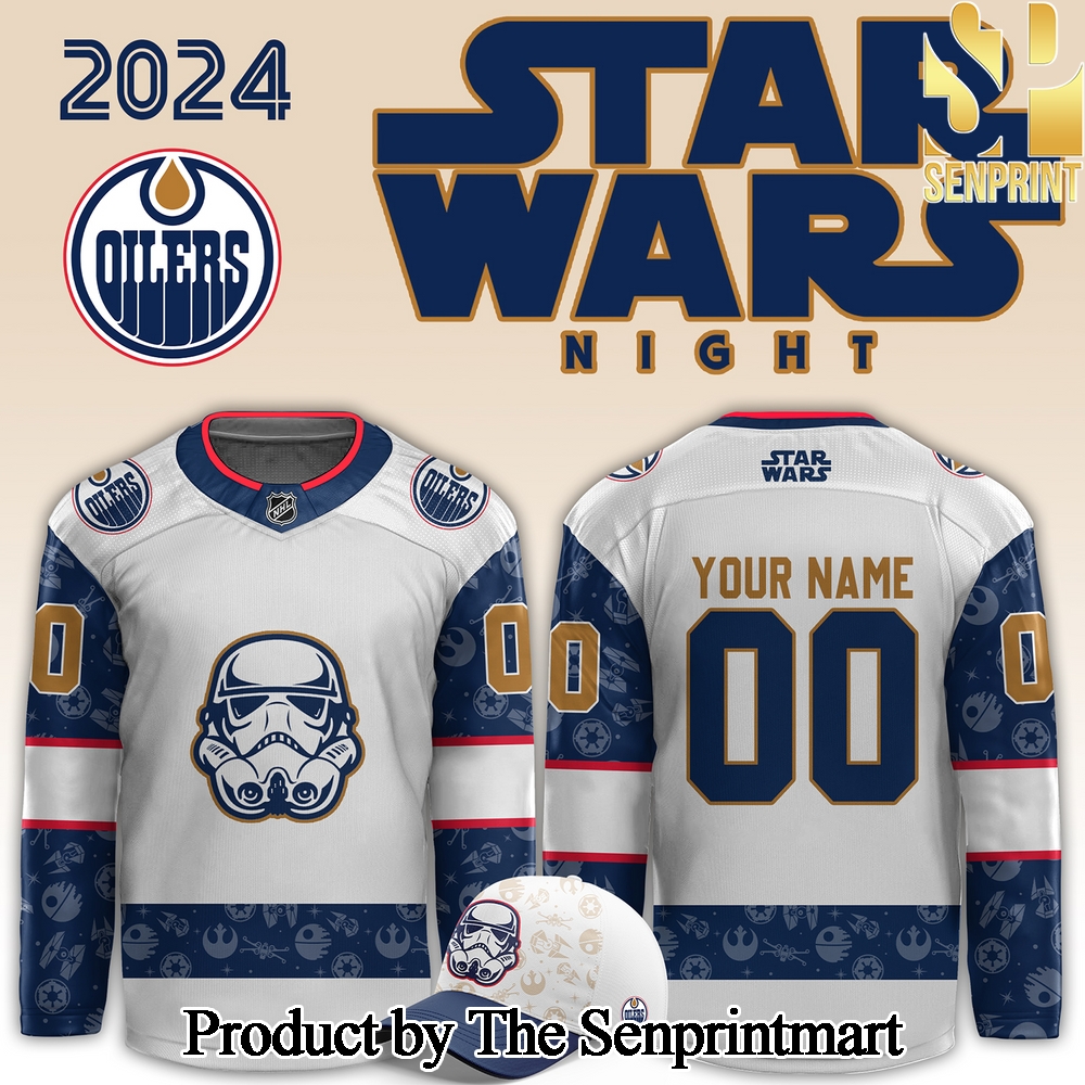 Edmonton Oilers x Star Wars Night For Fans All Over Printed Jersey SEN2985