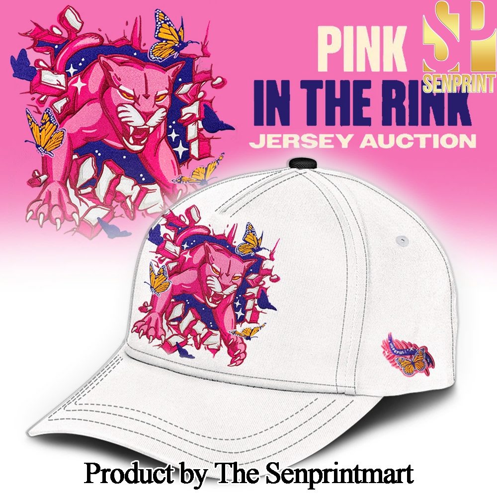 Florida Panthers Pink In The Rink Unisex All Over Printed Cap White Color SEN2997