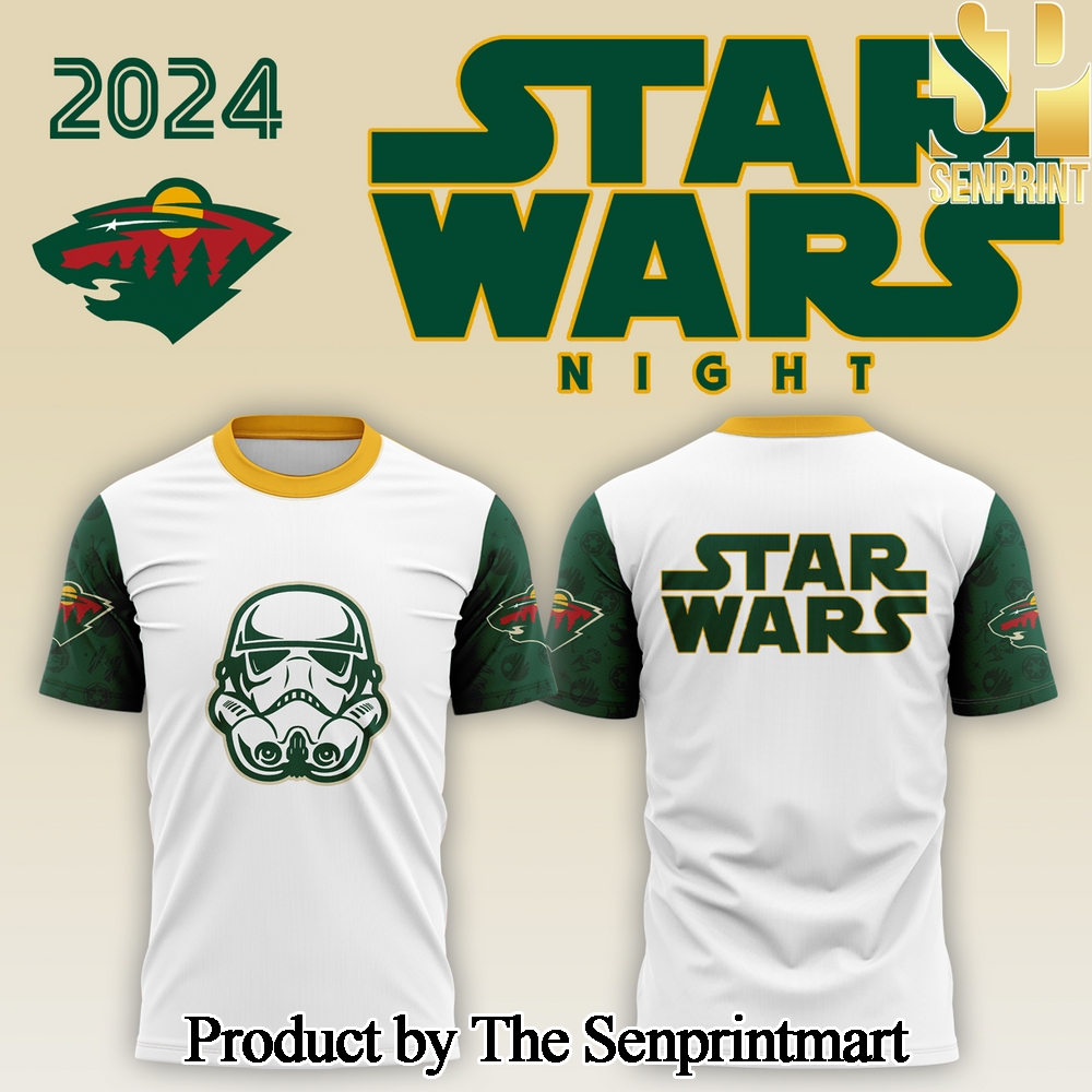 Minnesota Wild x Star Wars Night For Fans Full Printing Shirt SEN3005