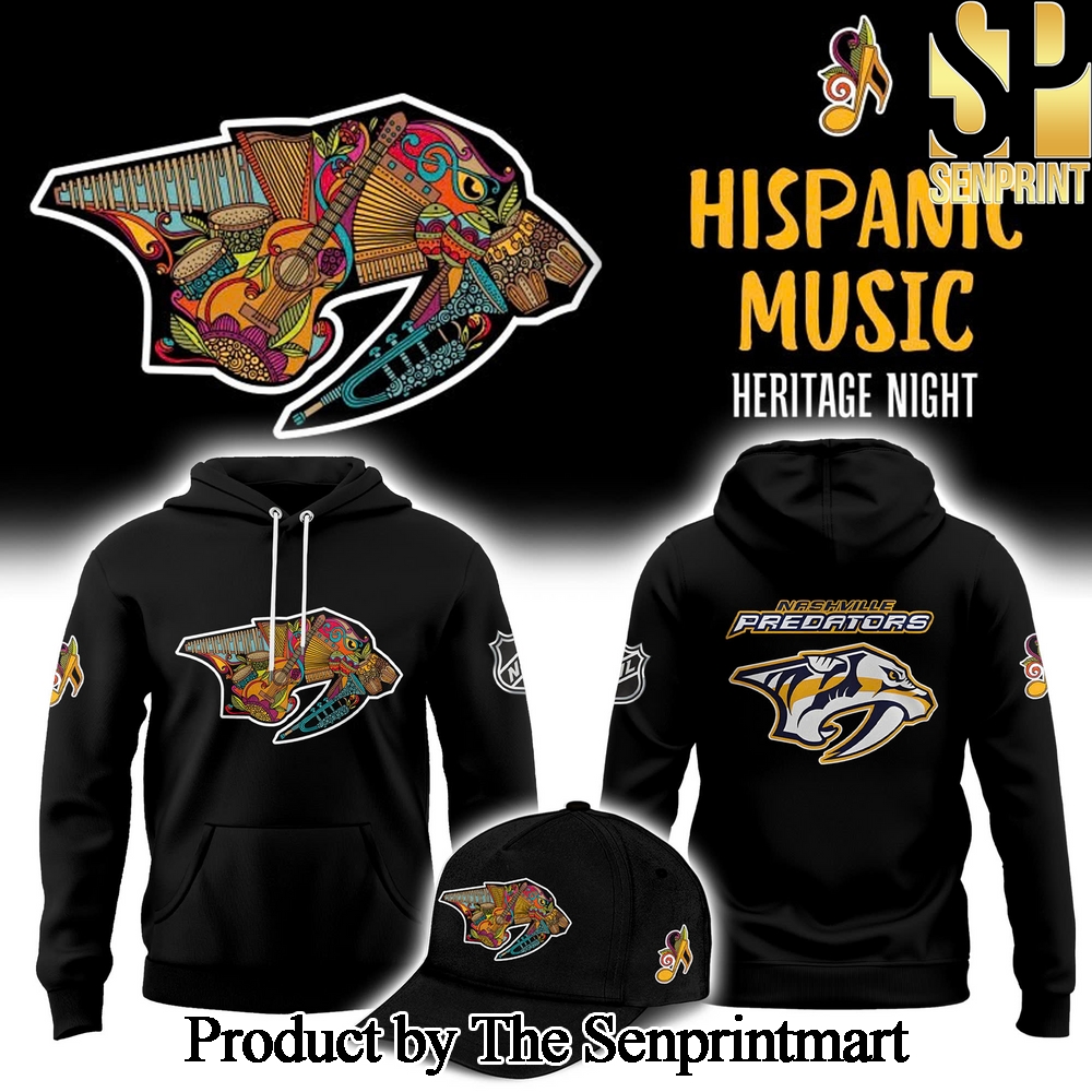 Nashville Predators Hispanic Music Heritage Night 2024 Casual 3D Combo Hoodie SEN3018