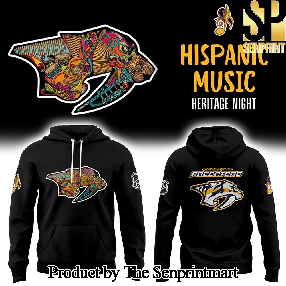 Nashville Predators Hispanic Music Heritage Night 2024 Casual 3D Hoodie SEN3022