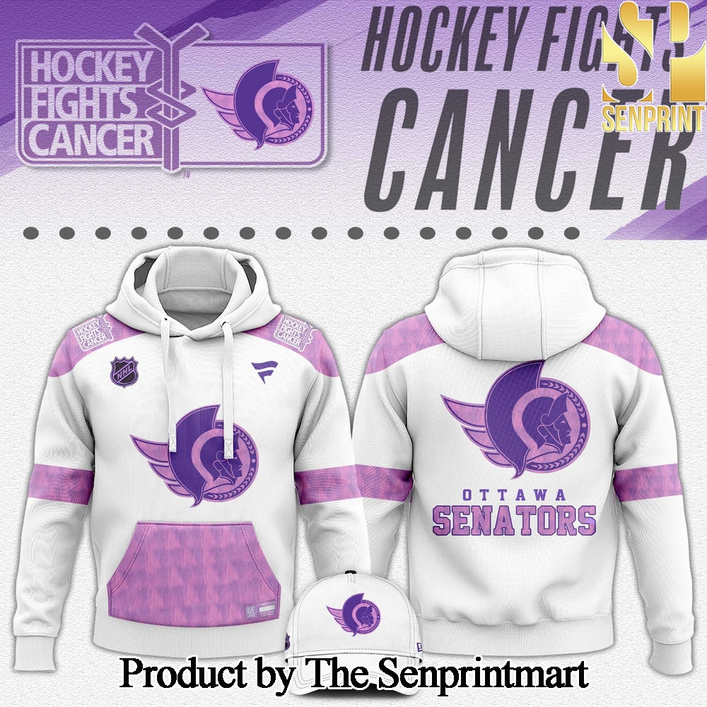 Ottawa Senators Hockey Fights Cancer For Sport Fans All Over Printed Hoodie SEN2840