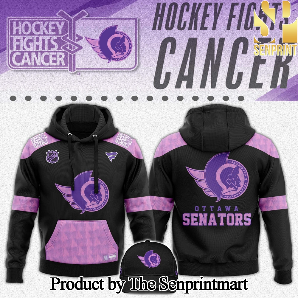 Ottawa Senators Hockey Fights Cancer For Sport Fans All Over Printed Hoodie SEN2842