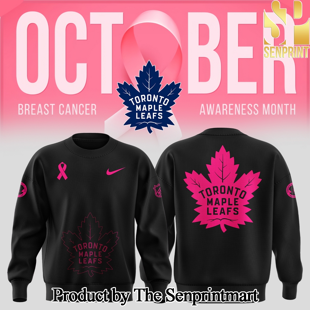 Toronto Maple Leafs 2024 NHL Breast Cancer Awareness Month Sweatshirt SEN3088