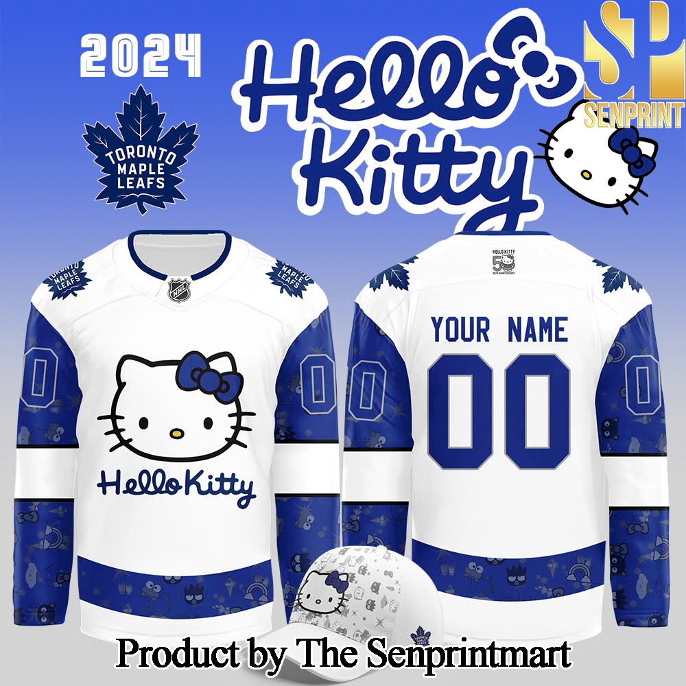 Toronto Maple Leafs x Hello Kitty 50th Anniversary Exclusive For Sport Fans 3D Jersey SEN3106